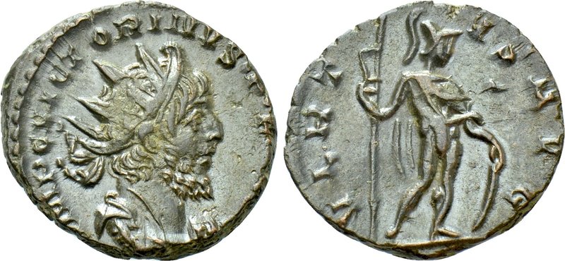 VICTORINUS (269-271). Antoninianus. 

Obv: IMP C VICTORINVS P F AVG. 
Radiate...
