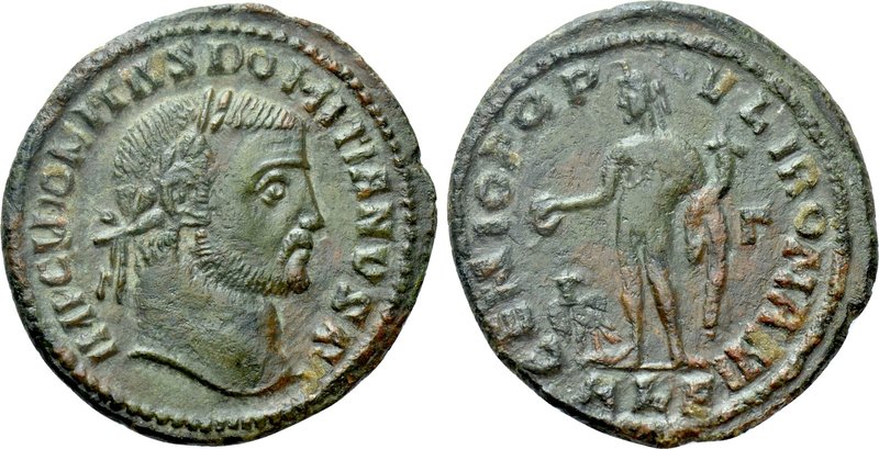 DOMITIUS DOMITIANUS (Usurper, 297-298). Follis. Alexandria.

Obv: IMP CL DOMIT...