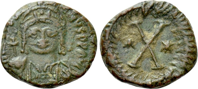 JUSTINIAN I (527-565). Decanummium. Uncertain imitative mint, possibly Sicily. ...