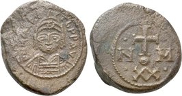 MAURICE TIBERIUS (582-602). Half Follis. Carthage.