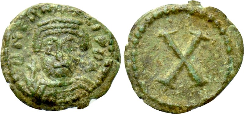 PHOCAS (602-610). Decanummium. Rome. 

Obv: D N PHOCAS PP AV. 
Crowned and cu...