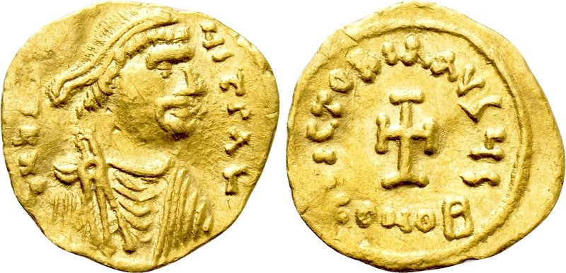 CONSTANS II (641-668). GOLD Tremissis. Constantinople. 

Obv: d N CONSTANTINЧS...