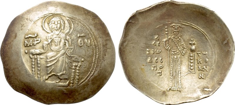 ALEXIUS I COMNENUS (1081-1118). BI Aspron Trachy. Constantinople. 

Obv: MP - ...