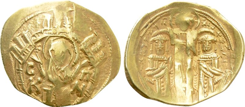 ANDRONICUS II PALAEOLOGUS with MICHAEL IX (1295-1320). GOLD Hyperpyron. Constant...