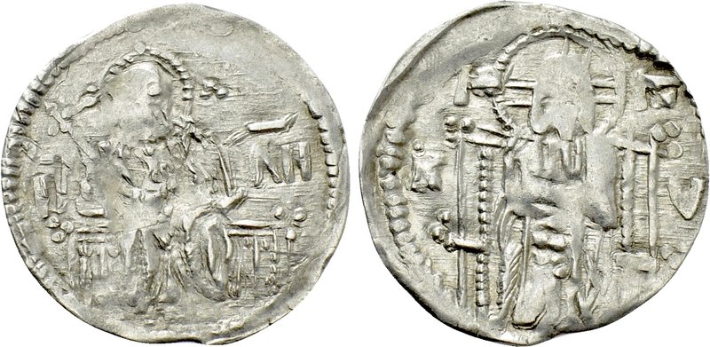 SERBIA. Stefan Uroš IV Dušan (1331-1355). Dinar. 

Obv: IC - XC. 
Christ Pant...