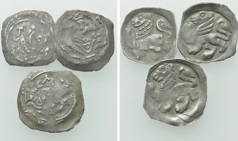 3 Medieval Coins of Nuremberg. 

Obv: .
Rev: .

. 

Condition: See pictur...