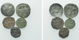 5 Medieval Coins of Bulgaria.
