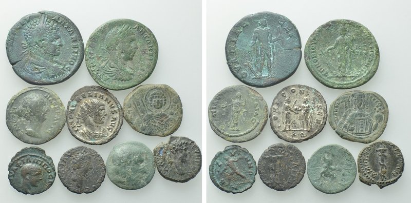 9 Ancient Coins. 

Obv: .
Rev: .

. 

Condition: See picture.

Weight: ...