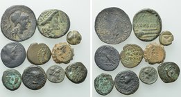 10 Greek Coins; Judaea, Lesbos etc.
