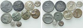 10 Greek Coins; Lysimachos; Pontos etc.