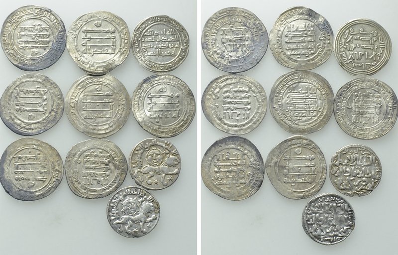 10 Islamic Coins. 

Obv: .
Rev: .

. 

Condition: See picture.

Weight:...