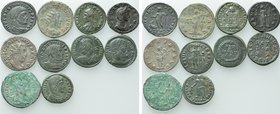 10 Roman Coins; Helena, Severina etc.