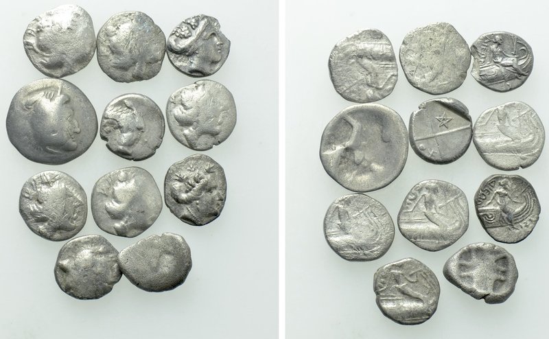 11 Greek and Celtic Coins. 

Obv: .
Rev: .

. 

Condition: See picture.
...