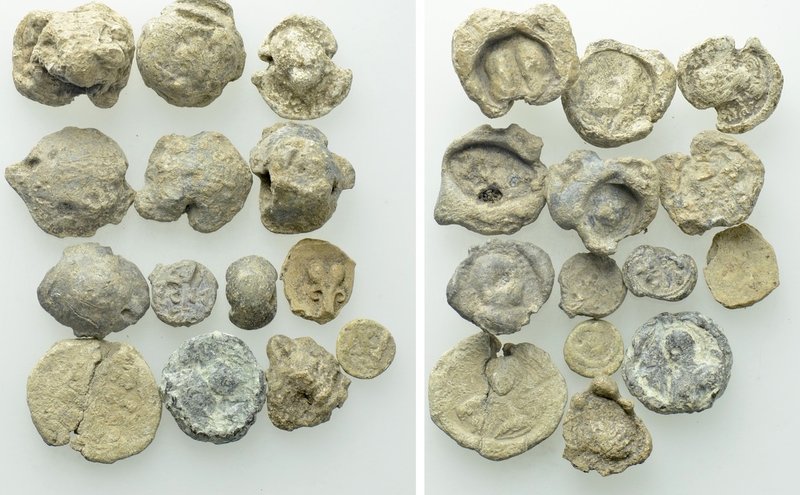 14 Roman and Byzantine Seals. 

Obv: .
Rev: .

. 

Condition: See picture...