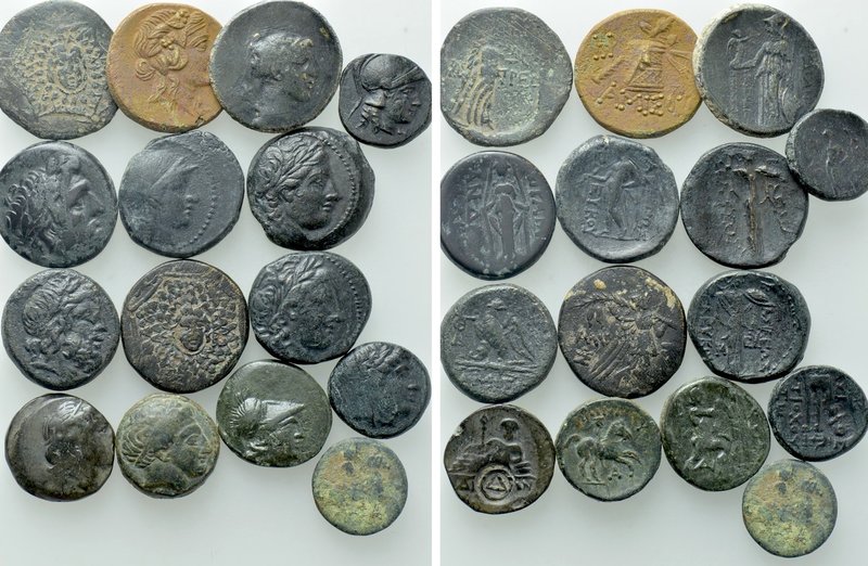 15 Greek Coins; Seleucids; Pontos etc. 

Obv: .
Rev: .

. 

Condition: Se...