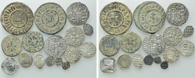 15 Medieval Coins; Russia, Venice etc..