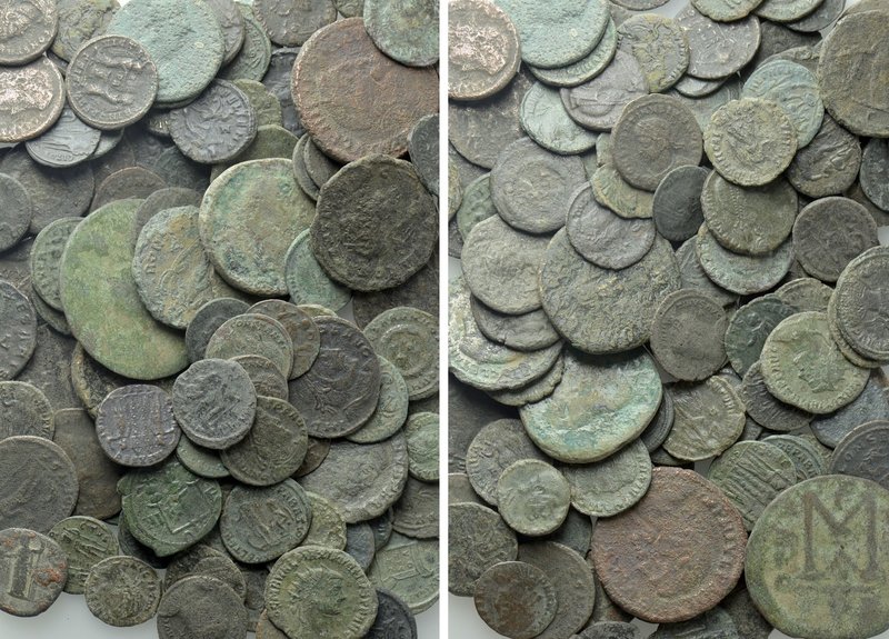 Circa 120 Roman Coins. 

Obv: .
Rev: .

. 

Condition: See picture.

We...