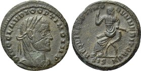 DIVUS CLAUDIUS II GOTHICUS (Died 270). Fractional Follis. Siscia. Struck under Constantine I the Great.