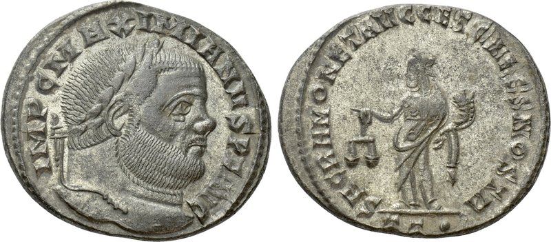 MAXIMIANUS HERCULIUS (286-305). Follis. Ticinum. 

Obv: IMP C MAXIMIANVS PF AV...