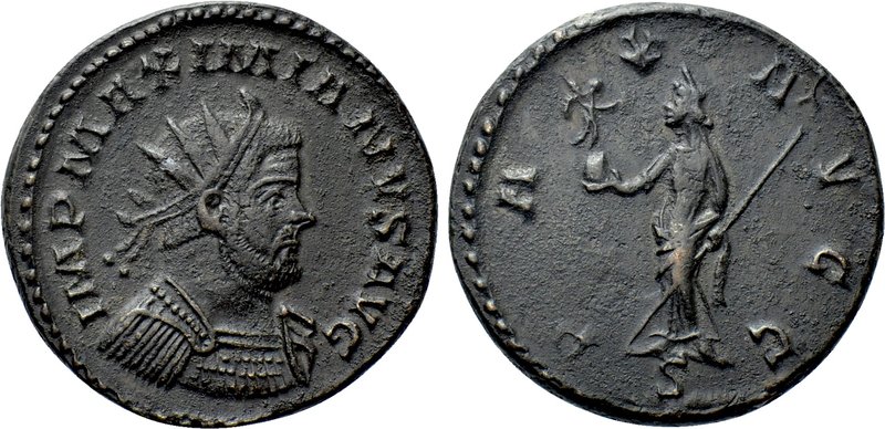 MAXIMIANUS HERCULIUS (286-305). Follis. Lugdunum. 

Obv: IMP MAXIMIANVS AVG. ...