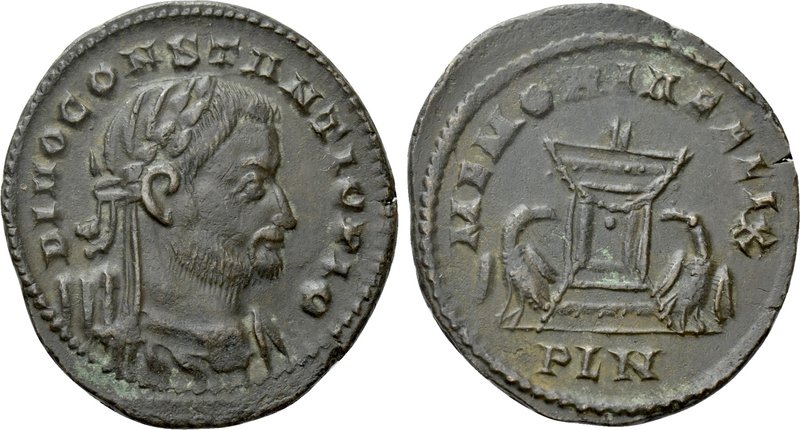 DIVUS CONSTANTIUS I (Died 306). Follis. Londinium. 

Obv: DIVO CONSTANTIO PIO....