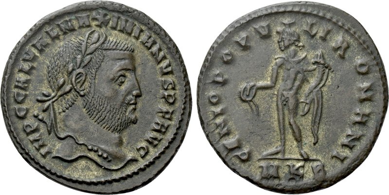 GALERIUS (Caesar, 293-305). Follis. Cyzicus. 

Obv: IMP C GAL VAL MAXIMIANVS P...