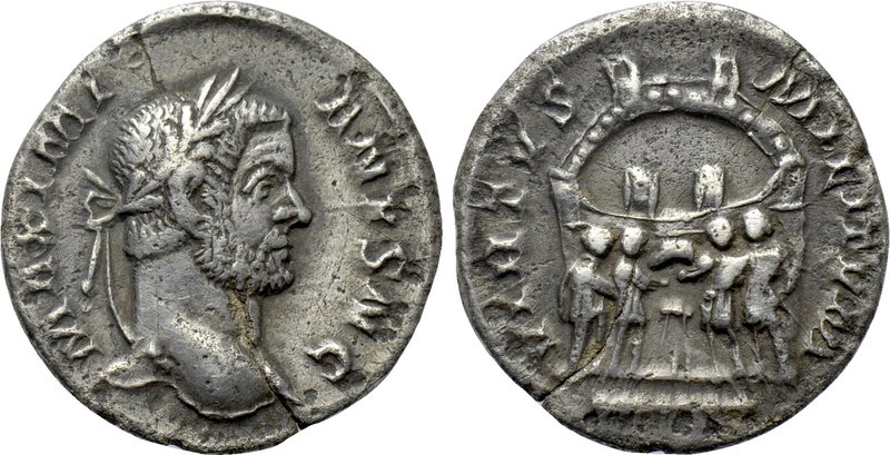 GALERIUS (293-305). Argenteus. Rom. 

Obv: MAXIMIANVS AVG. 
Laureate head rig...
