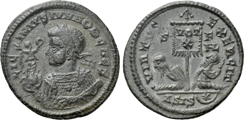 LICINIUS II (Caesar, 317-324). Follis. Siscia. 

Obv: LICINIVS IVN NOB CAES. ...