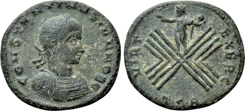 CONSTANTINE II (Caesar, 316-337). Follis. Thessalonica.

Obv: CONSTANTINVS IVN...