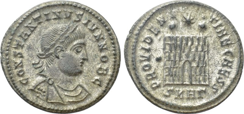 CONSTANTINE II (Caesar, 316-337). Follis. Heraclea. 

Obv: CONSTANTINVS IVN NO...
