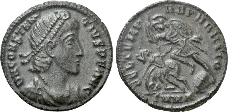 CONSTANTIUS II (337-361). Follis. Kyzikos. 

Obv: DN CONSTANTIVS PF AVG. 
Lau...