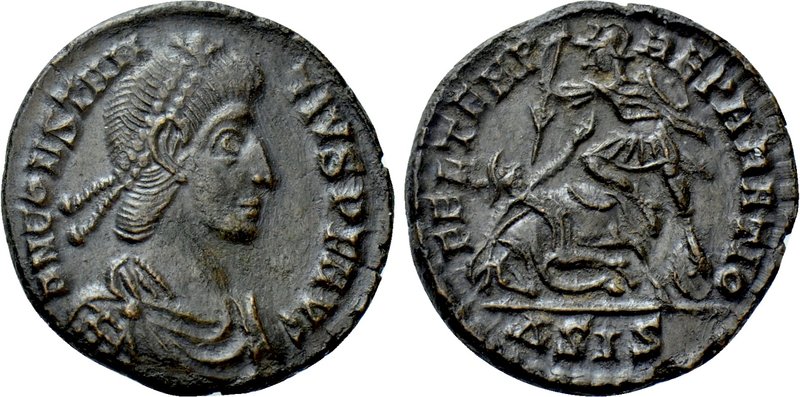 CONSTANTIUS II (337-361). Follis. Siscia. 

Obv: DN CONSTANTIVS PF AVG. 
Diad...