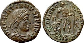 GRATIAN (367-383). Follis. Siscia.