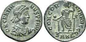 GRATIAN (367-383). Follis. Kyzikos.