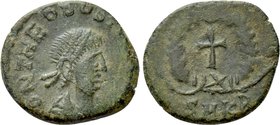 THEODOSIUS II (402-450). Nummus. Cyzicus.