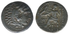 GRIECHEN Mazedonien
Alexander der Große 336-323 BC

Drachme - Chios
Kopf des Herakles mit Löwenfell / Zeus mit Adler nach links thronend
3,97 Gramm, s...