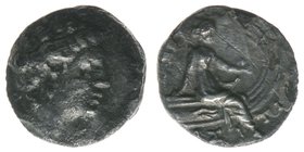 GRIECHEN Euboea Histiaea 196-146 BC

Tetrobol
Nymphe Histiaea sitzt auf Schiffsbug
BMC 36, 2,22 Gramm, ss