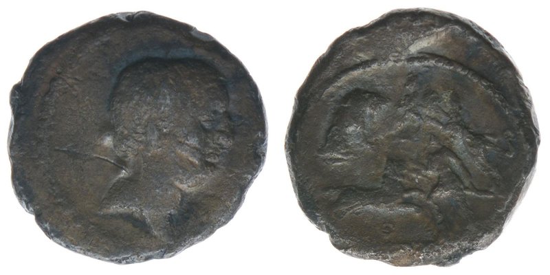 ROM Republik Consularmünze
Livineius Regulus 44-36 BC

Denar
Gladiatoren im Kamp...