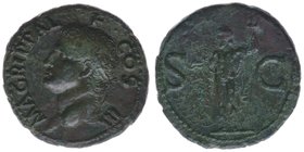 ROM Kaiserzeit
Agrippa 63 v.Chr.-12 v.Chr.
AS unter Caligula
RIC 58, 10,40 Gramm, vz