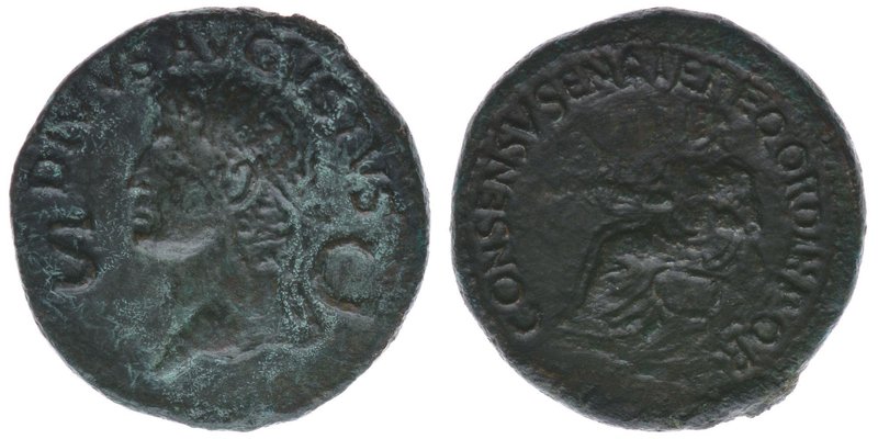ROM Kaiserzeit
Caligula 37-41
Dupondius auf Divus Augustus
DIVVS AVGVSTVS S _ C ...