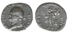 ROM Kaiserzeit Vespasianus 69-79

Denar
COS VIII 
Mars
3,18 Gramm, ss