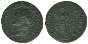 ROM Kaiserzeit
Vespasianus 69-79

AS
RIC 133, Kampmann 20.84, 10,03 Gramm, vz++
selten in dieser Erhaltung!