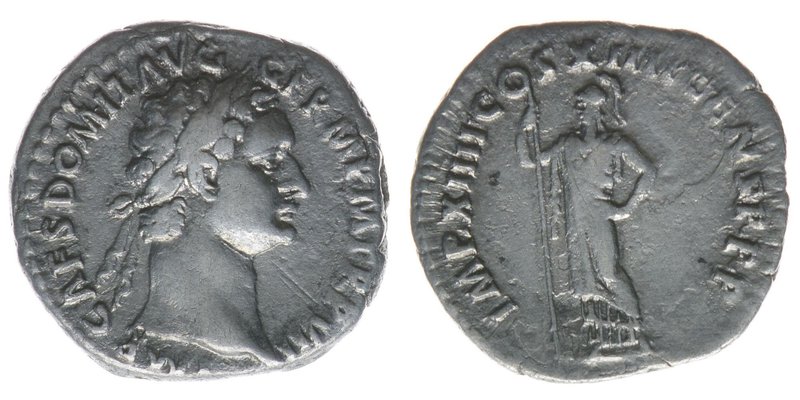 ROM Kaiserzeit Domitianus 81-96
Denar

IMP CAES DOMIT AVG GERM PM TR P VII / IMP...