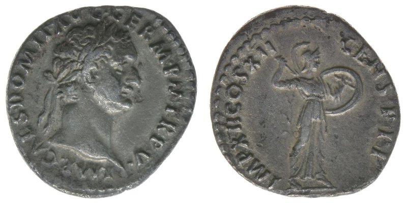 ROM Kaiserzeit
Domitianus 81-96

Denar
IMP CAES DOMIT AVG GERM PM TR P V / IMP X...