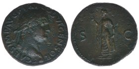 ROM Kaiserzeit 
Domitianus 81-96
AS
CAES IMP AVG F TR P COS VI CENSOR / SC
8,9 Gramm,ss