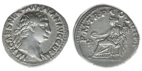 ROM Kaiserzeit Traianus 98-117 
Denar 

IMP CAES NERVA TRAIAN AVG GERM / P M TR P COS III P P
Concordia nach links sitzend
Kampmann 27.47.2, 3,32 Gram...