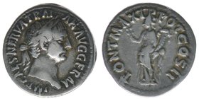 ROM Kaiserzeit
Traianus 98-117
Denar
IMP CAES NERVA TRAIAN AVG GERM / PONT MAX TR POT COS II
Kampmann 27.56, 3,30 Gramm, ss