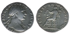 ROM Kaiserzeit
Traianus 98-117
Denar
3,40 Gramm, ss