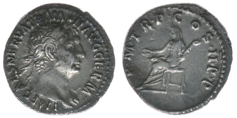 ROM Kaiserzeit 
Traianus 98-117
Denar
IMP CAES NERVA TRAIAN AVG GERM / P M TR P ...