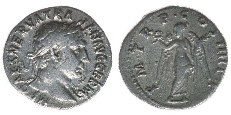 ROM Kaiserzeit Traianus 98-117
Denar
IMP CAES NERVA TRAIAN AVG GERM / PM TR P CO...